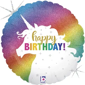 Balónek Fóliový balónek Jednorožec kruh 45cm (Fóliový balónek Jednorožec kruh 45cm)