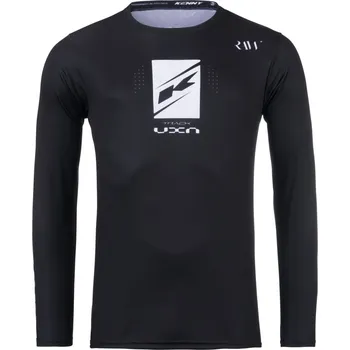 cyklistický dres KENNY RACING CROSS/ENDURO DRES MODEL TRACK RAW BLACK BARVA ČERNÁ/BÍLÁ VELIKOST XL
