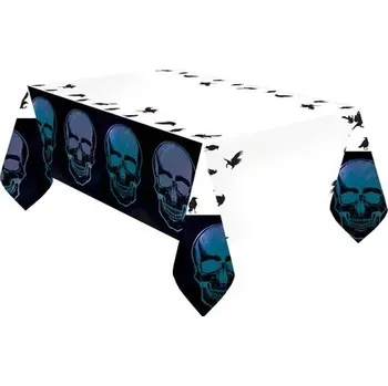 Jednorázový ubrus Papírový ubrus Halloween - Goblet Skeleton 180 x 120 cm
