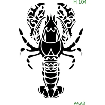 Šablona H 104 - A3 , Nelepící folie