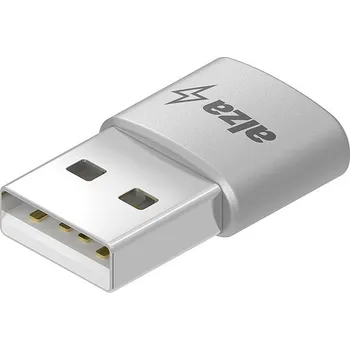 Datové redukce AlzaPower USB-A (M) to USB-C (F) 2.0 OTG vesmírně šedý