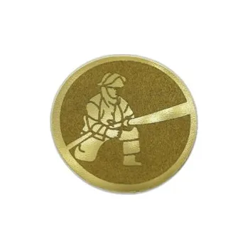 Emblém Hasiči Ø25 mm, Barva Zlato