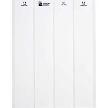 Brady LAT-11-747-5 / 029730, LaserTab Laser Printable Labels, 47.63 mm x 9.53 mm