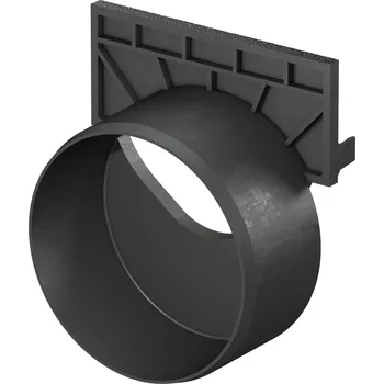 Koncovka pro plastové a polymerbetonové žlaby ACO SELF s odtokem DN110