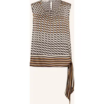 Dámská halenka Catnoir Dámský Halenkový Top Ze Saténu, krémová / černá /...