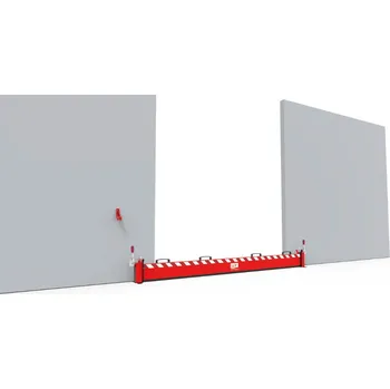 parkovací zábrana Výsuvná bariéra k zadržení vysoké vody a nebezpečných látek, š. 2500 x v. 200 mm