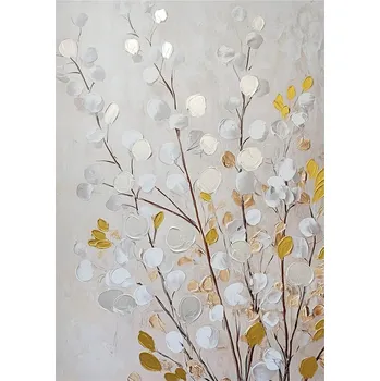 Obraz Obraz na plátně Větvičky kočiček, 100 × 70 cm, ručně malovaný&nbsp;CA-18670