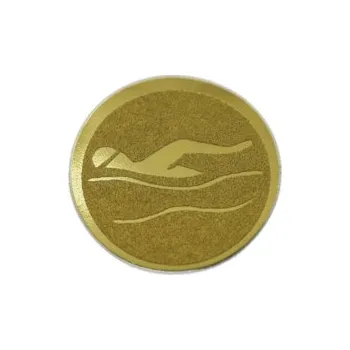 Emblém Plavání Ø25 mm, Barva Zlato