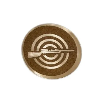 Emblém Střelba Ø25 mm, Barva Bronz