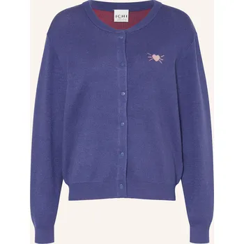 Dámský svetr Ichi Dámský Pletený Kardigan Ihezanora, modrá / červená, 34