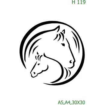 Šablona H 119 - A4 , Lepící fólie