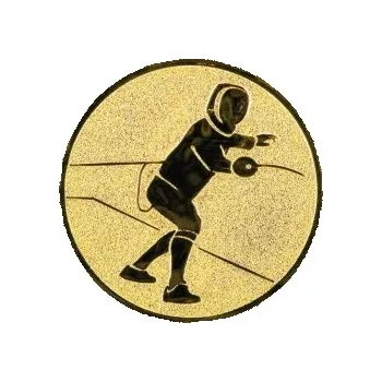 Kovový emblém Šerm Ø25 mm, Barva Bronz