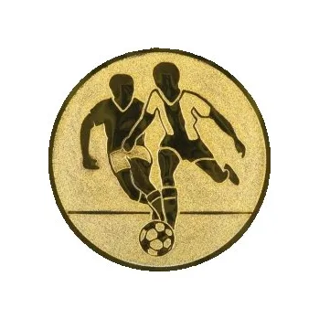 Kovový emblém Fotbal Ø25 mm, Barva Zlato