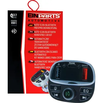 FM transmitter EPBTT03 FM Transmiter – QC 3.0, PD 25 W, slot TF