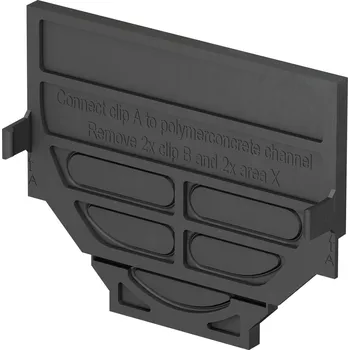 Odvodňovací žlab Koncovka pro plastové a polymerbetonové žlaby ACO SELF