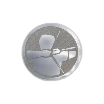 Emblém Lukostřelba Ø25 mm, Barva Stříbro