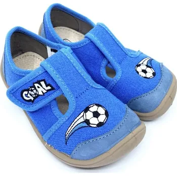 Chlapecké bačkory Papuče 3F barefoot 3BE3/15 modrý míč 27, Vnitřní délka boty: 17,2 cm, Vnitřní šířka boty: 7,2 cm