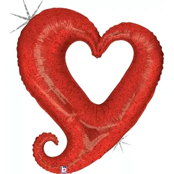 Balónek Fóliový balónek Srdce červené 94cm (Fóliový balónek Srdce červené 94cm )