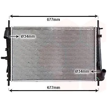 Motor automobilu VAN WEZEL chladič, chlazení motoru 18002338