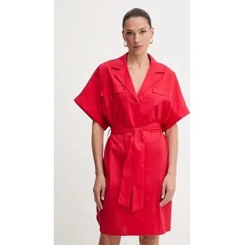 Dámské šaty Šaty Liu Jo červená barva, mini, VA5074.TS330 33X, vel. L