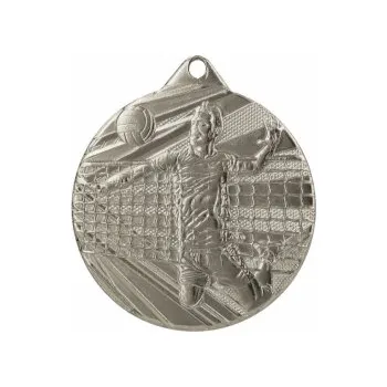 Volejbalová Medaile ME008 - 50 mm, Stříbro