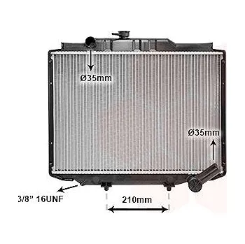 Motor automobilu VAN WEZEL chladič, chlazení motoru 32002062