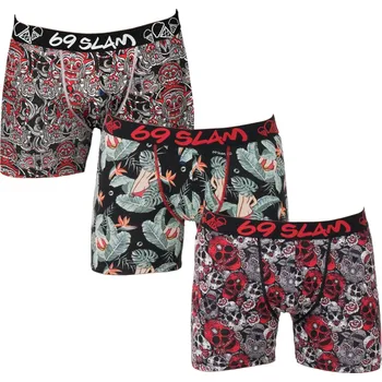 Boxerky 3PACK pánské boxerky 69SLAM hip bamboo (PABRST-BB) S PABRST-BB Možnost vrácení zboží ZDARMA do 120 dnů!
