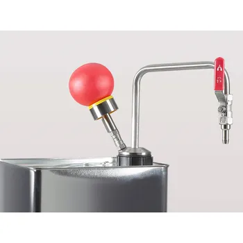 Ruční pumpa Ruční čerpadlo na rozpouštědla z nerezu pro kanystr z bílého plechu