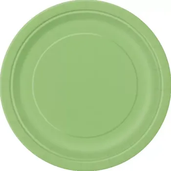 Talíř EKO Talířky papírové - limetkově zelené 23cm 8ks