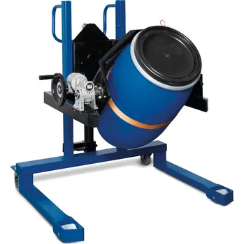 Paletový vozík Sudová zdvižka Servo, na 60- až 220litrové sudy, široký podvozek, výška zdvihu 0-750 mm