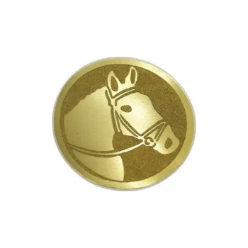 Emblém Jezdectví Ø25 mm, Barva Zlato