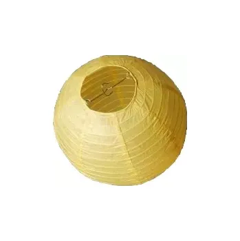 Lampion kulatý 30 cm žlutý