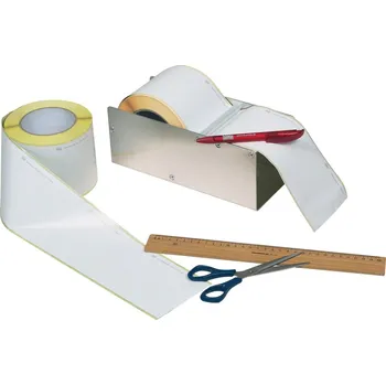 Speciální papír Kontrolní přelepky close-it, 150 x 50 mm, bílé, role à 50 metrů