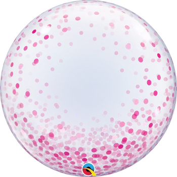 Konfeta Bublina DECO - Konfety růžové 61cm (Bublina DECO - Konfety růžové 61cm)