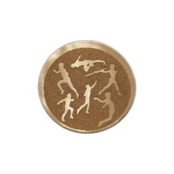 Emblém Atletika Ø25 mm, Barva Bronz