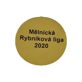 Samolepicí dekorace na vozidlo Přední zlatá samolepka s vlastním textem Ø39 mm, Barva Zlatá