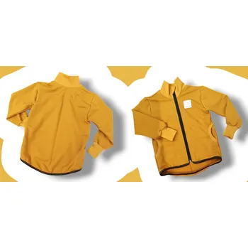Dívčí mikina Mikina unisex zip hořčicová Velikost: 110/116 Mikina unisex