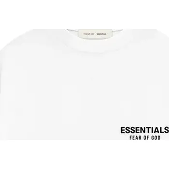 Fear of God Essentials Classic Short Sleeve Tee Bright White Velikost: XS