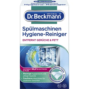 Čistič myček Dr. Beckmann hygienický dvoufázový čistič myčky a vlhčený ubrousek - 75g