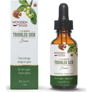 Pleťové sérum Wooden Spoon Sérum na problematickou pleť s tamanovým a marulovým olejem BIO (30 ml) - exp. 11/2025