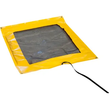 Dílenský stůl Skládací víceúčelová vana na úkapy, s vyměnitelným sorpčním polštářem, 610 x 910 mm, 8 litrů