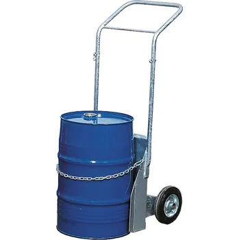 Kanystr Vozík na balonové kanystry BK-60, pozinkovaný, celopryžová kola, pro kanystry až 60 l, el. vodivá