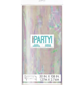 Jednorázový ubrus Plastový ubrus holografický 127 x 274 cm