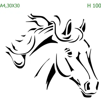 Šablona H 100 - A4 , Nelepící folie