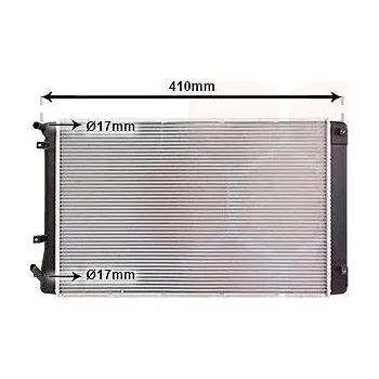 Motor automobilu VAN WEZEL chladič, chlazení motoru 82012722