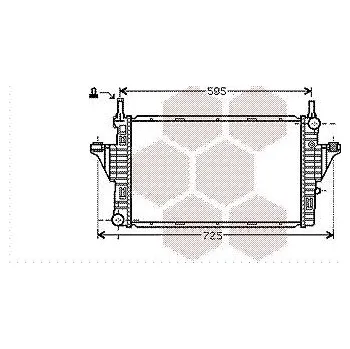 Motor automobilu VAN WEZEL chladič, chlazení motoru 29002006