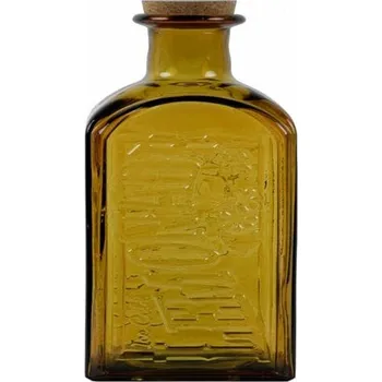 Sklenice Mediterranea Lifestyle ECO Lahev z recyklovaného skla na limonádu s korkovým uzávěrem 2 L, hnědá, 12x29 cm (balení obsahuje 1ks)|Ego Dekor