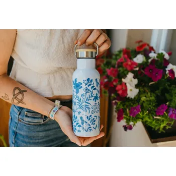 Termoska ePiPí Termoska bambus - Jaro v modré Objem: 500ml