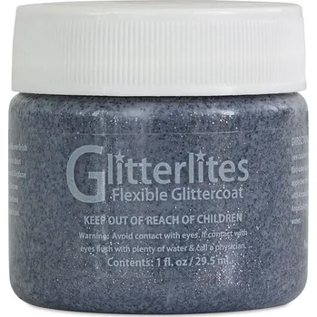 Výtvárné potřeby Barva Angelus Glitterlites na kůži a koženku 30 ml - GUNMETAL