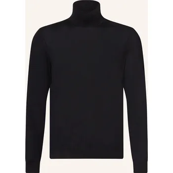 Pánské oblečení Tommy Hilfiger Pánský Svetr S Rolákem, černá, 3XL